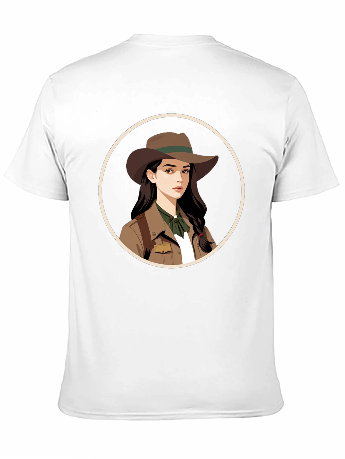 Adventurer Girl Graphic Tee - Black Unisex T-Shirt