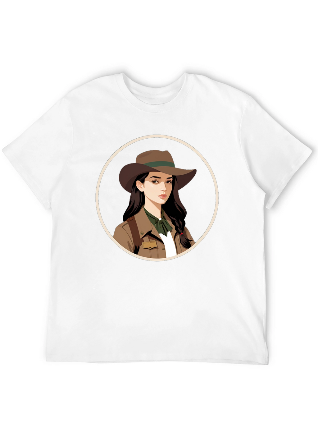 Adventurer Girl Graphic Tee - Black Unisex T-Shirt