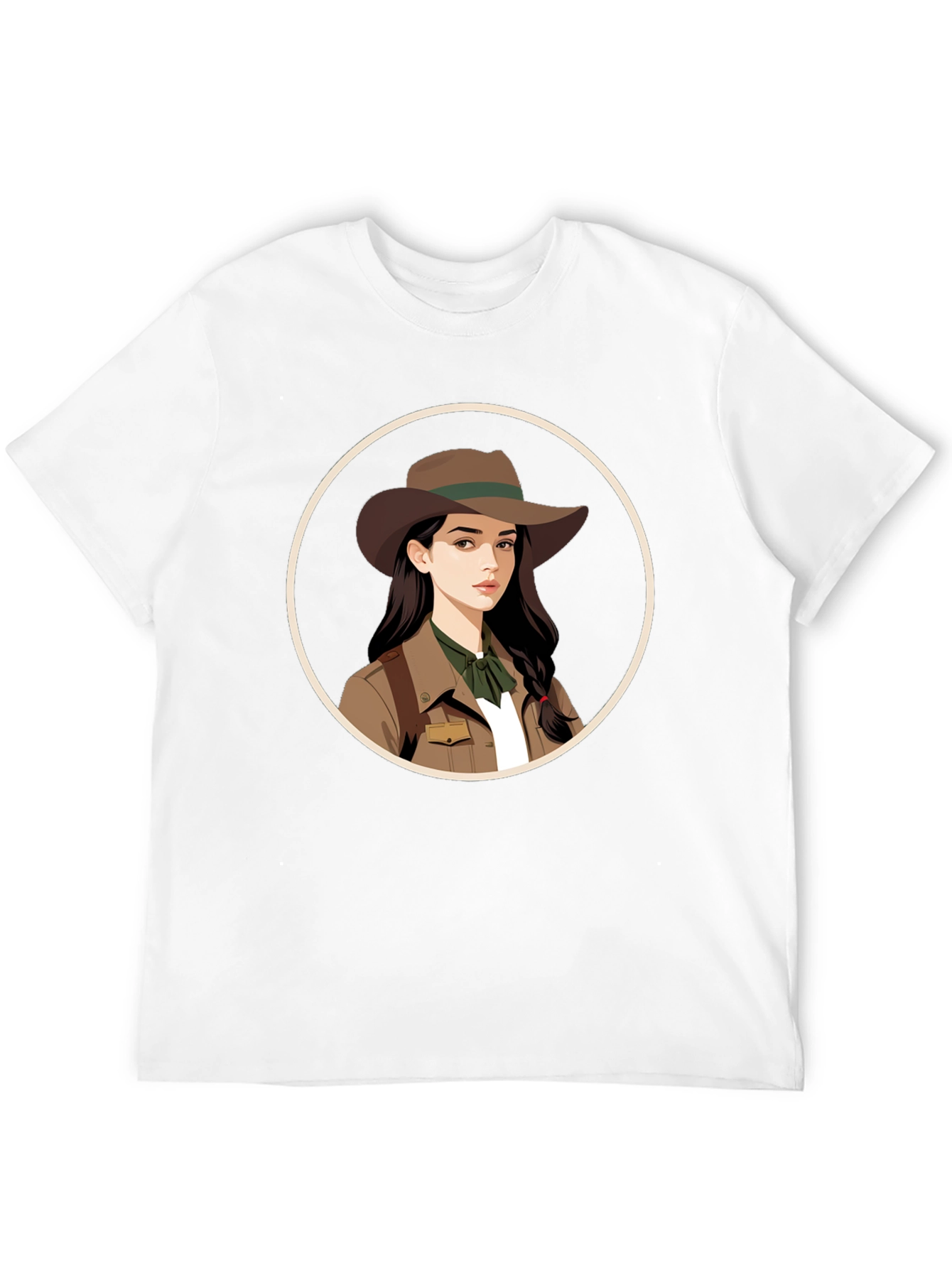 Adventurer Girl Graphic Tee - Black Unisex T-Shirt