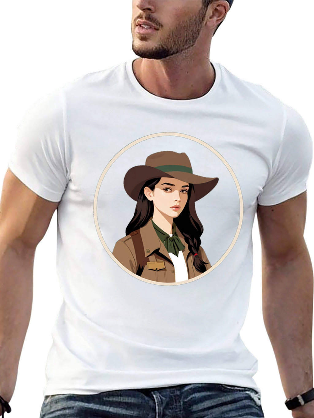 Adventurer Girl Graphic Tee - Black Unisex T-Shirt