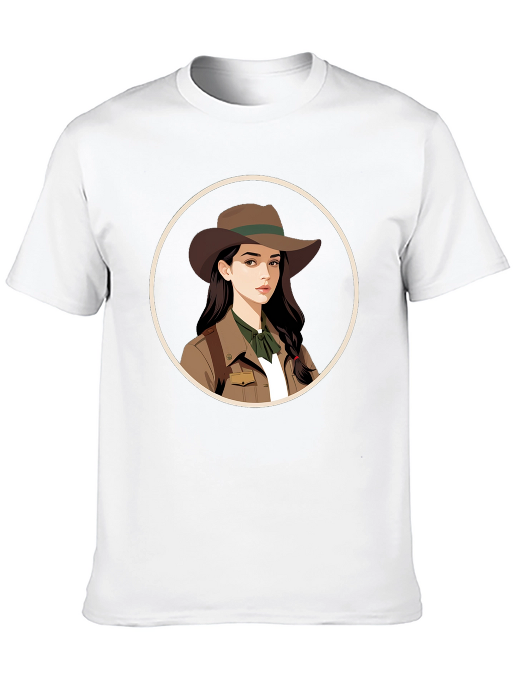 Adventurer Girl Graphic Tee - Black Unisex T-Shirt