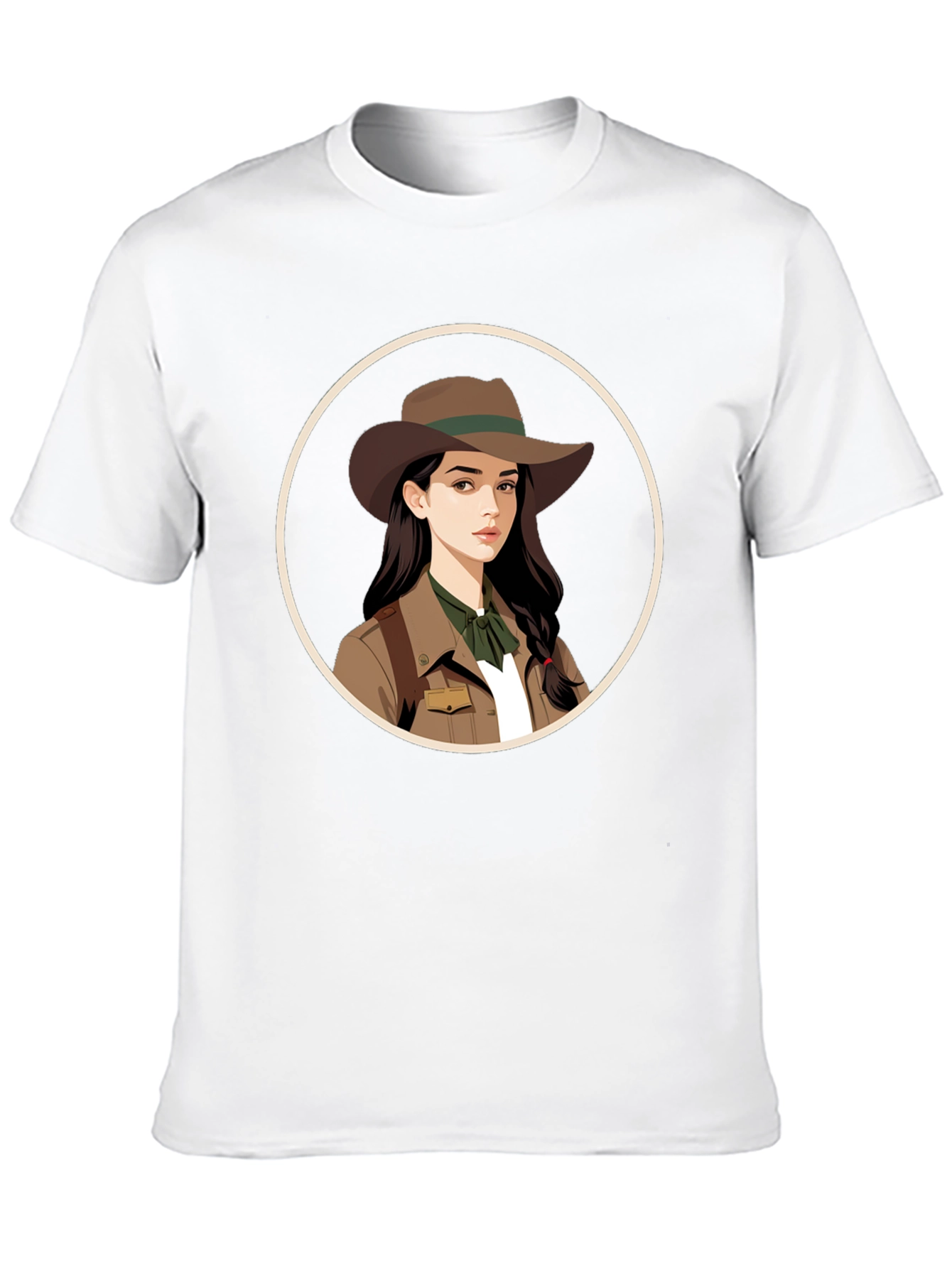 Adventurer Girl Graphic Tee - Black Unisex T-Shirt