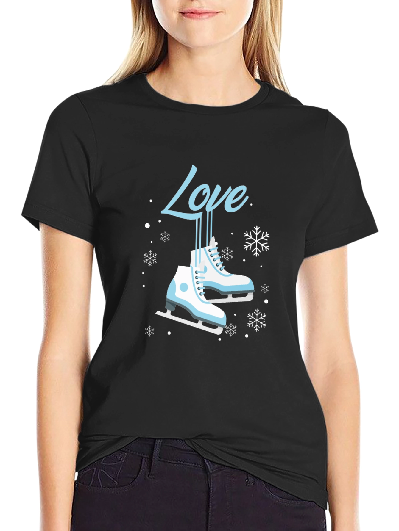 Love Ice Skating T-Shirt - Winter Sports Apparel