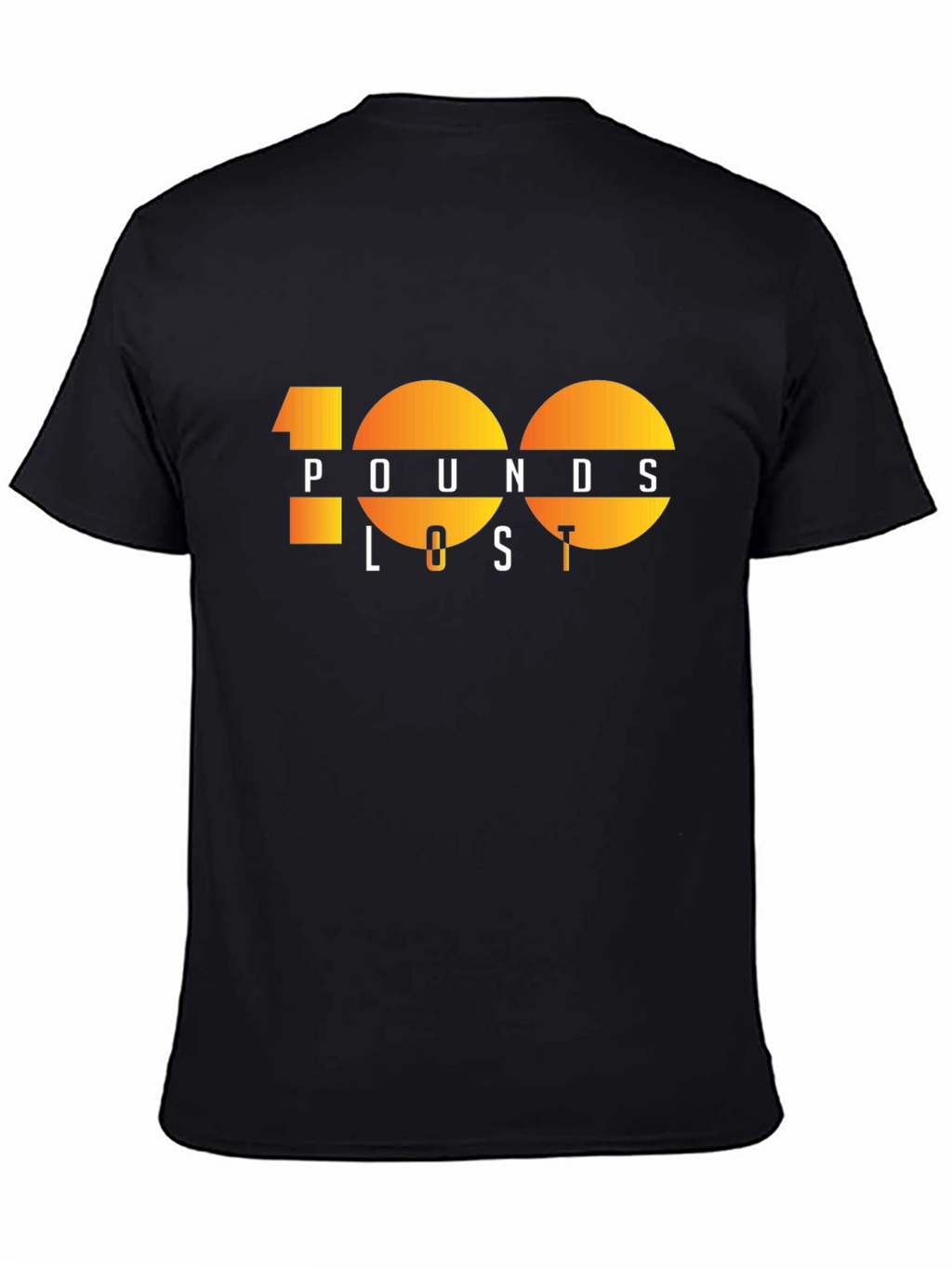 100 Pounds Lost Graphic Tee - Black