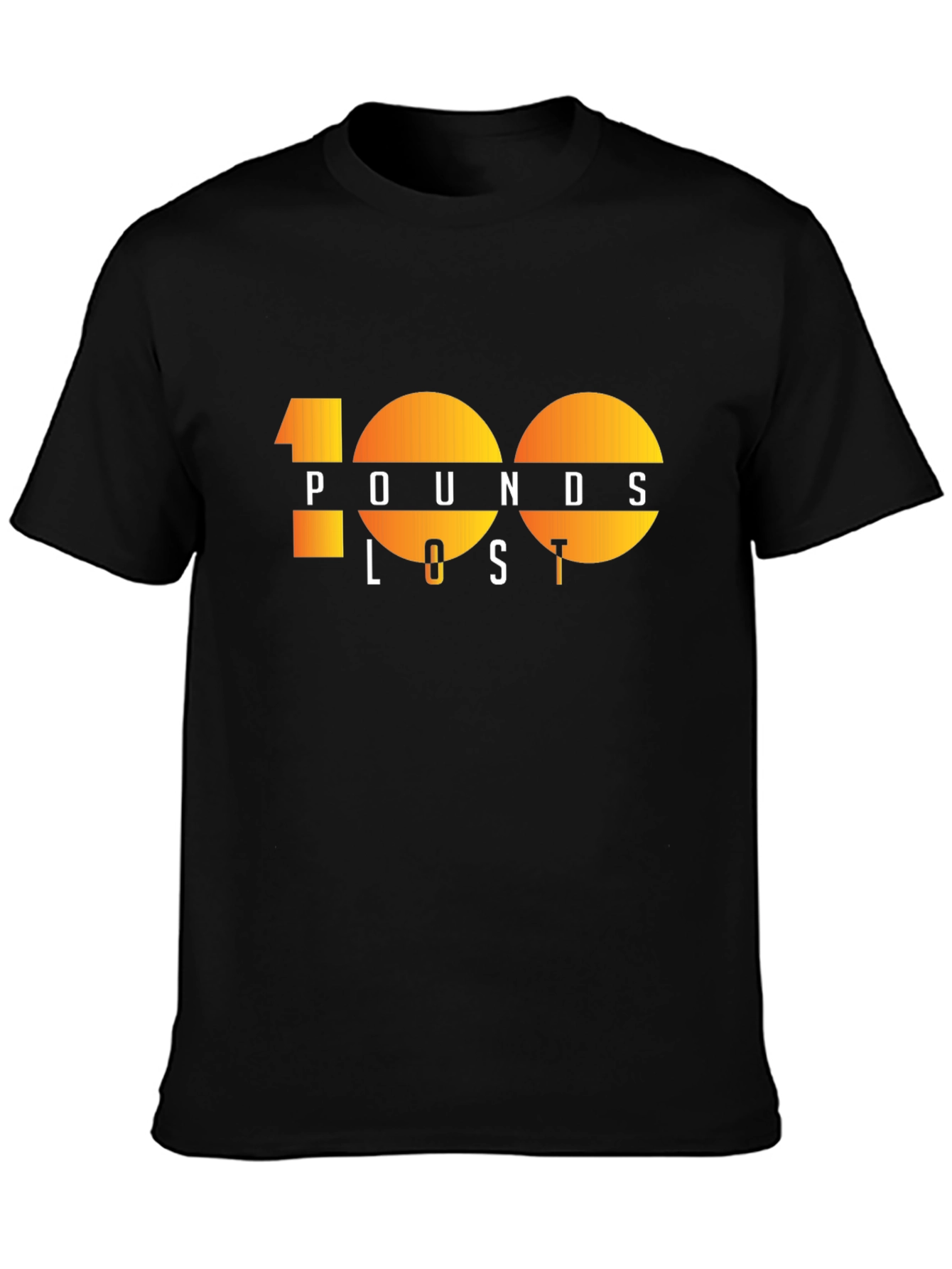 100 Pounds Lost Graphic Tee - Black