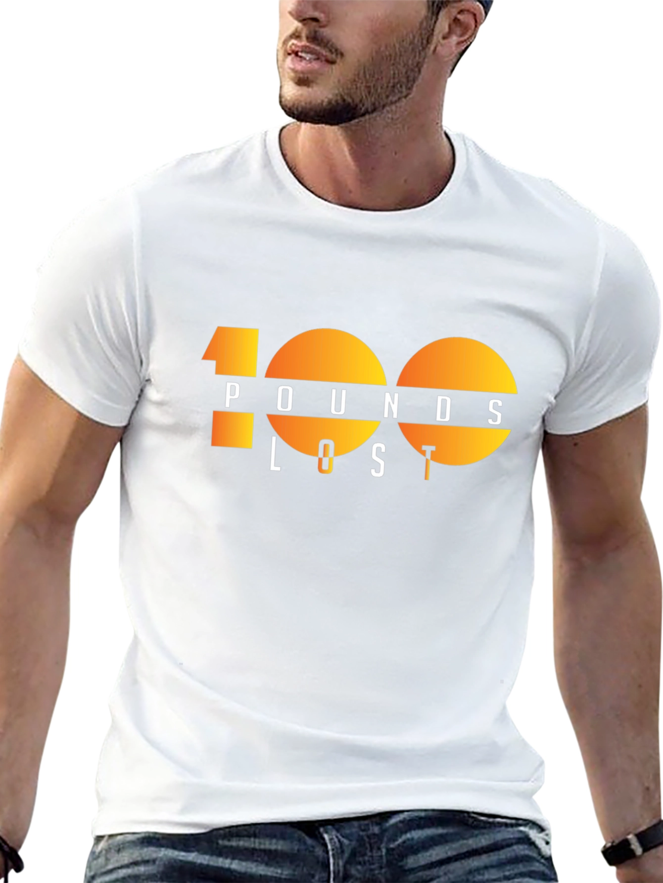 100 Pounds Lost Graphic Tee - Black