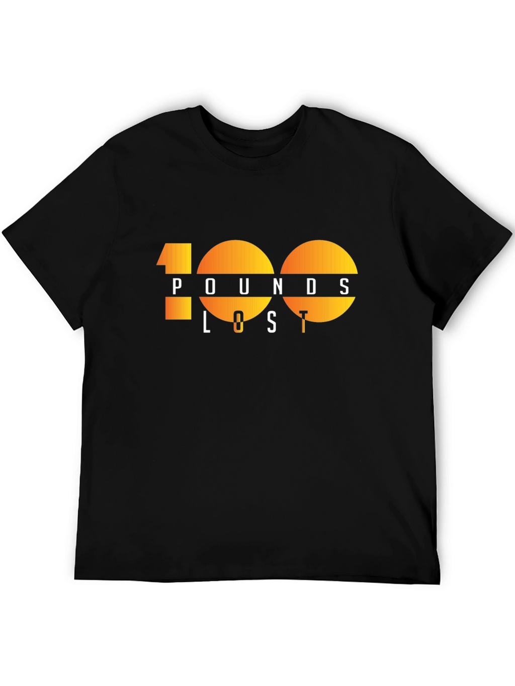 100 Pounds Lost Graphic Tee - Black