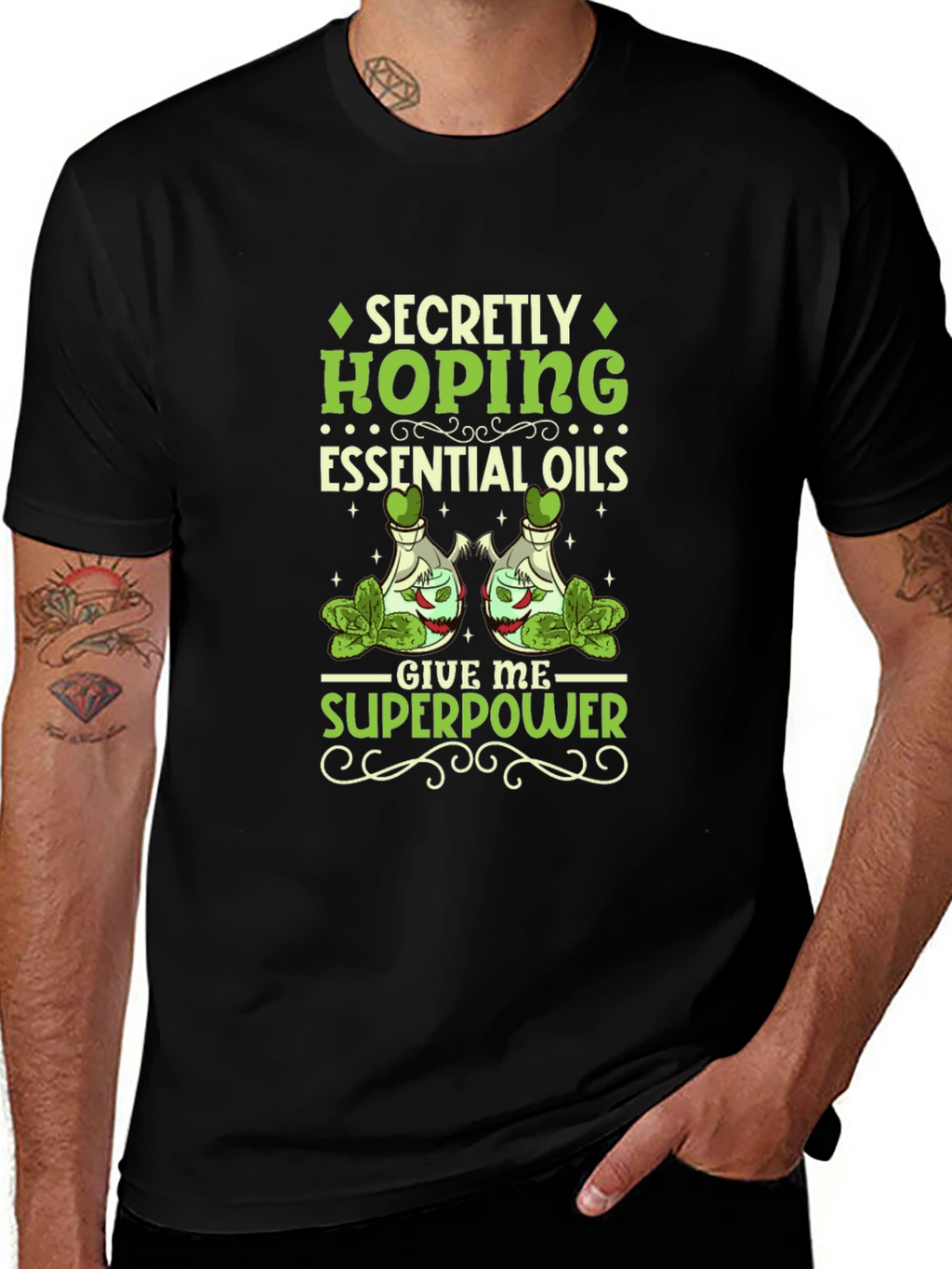 Essential Oils Superpower Graphic Tee