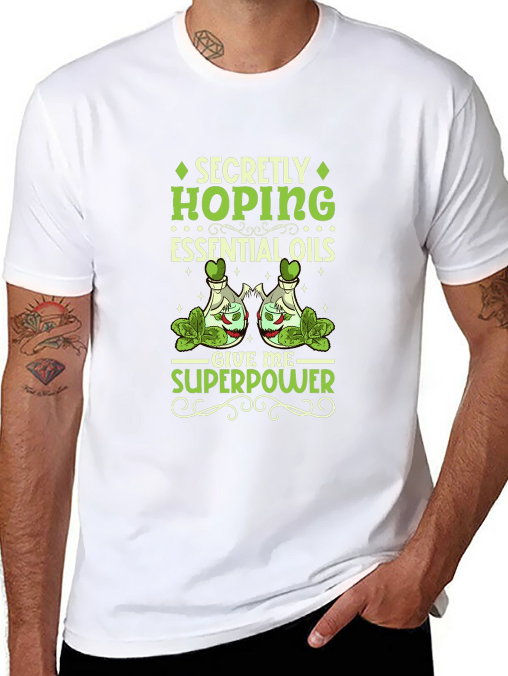 Essential Oils Superpower Graphic Tee