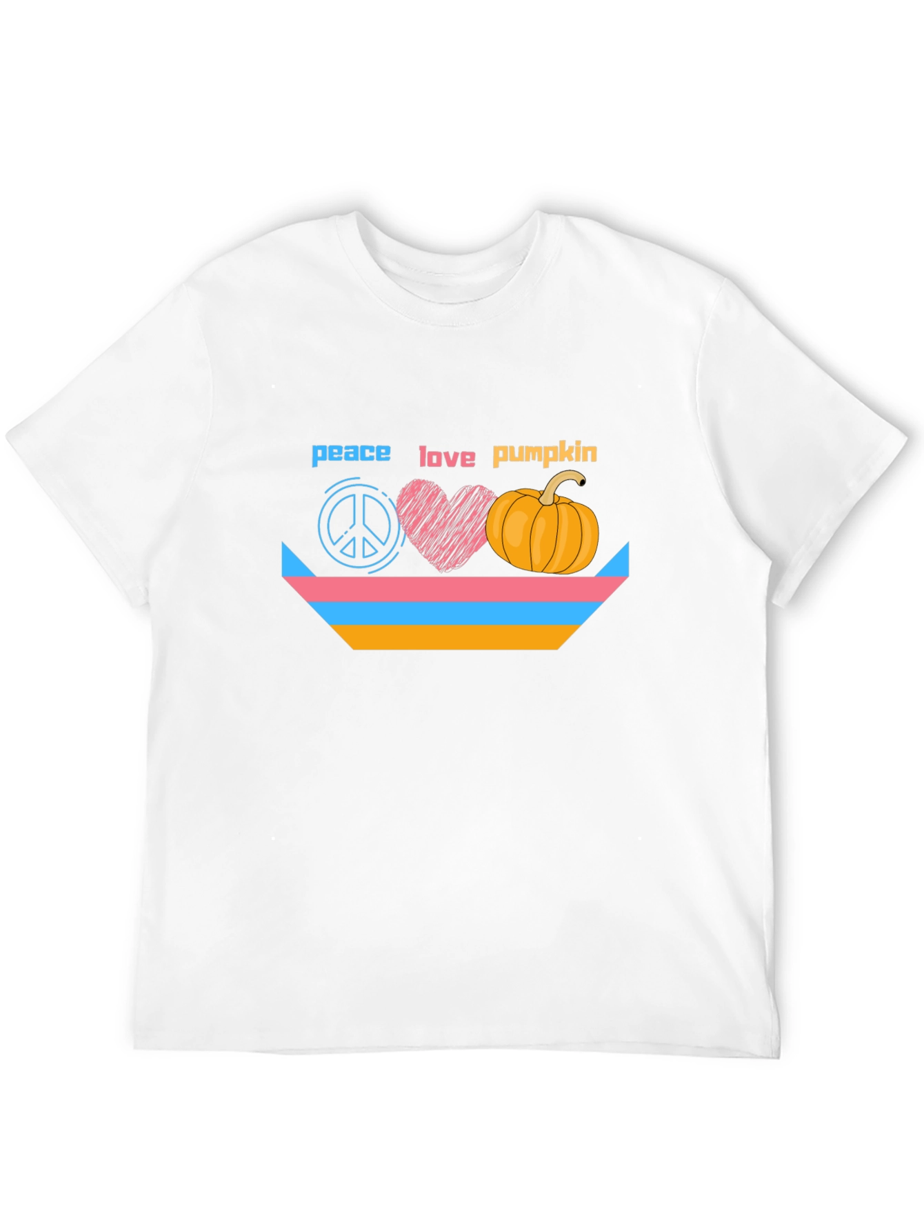 Peace Love Pumpkin Graphic T-Shirt