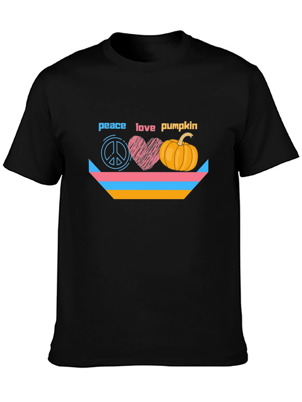 Peace Love Pumpkin Graphic T-Shirt