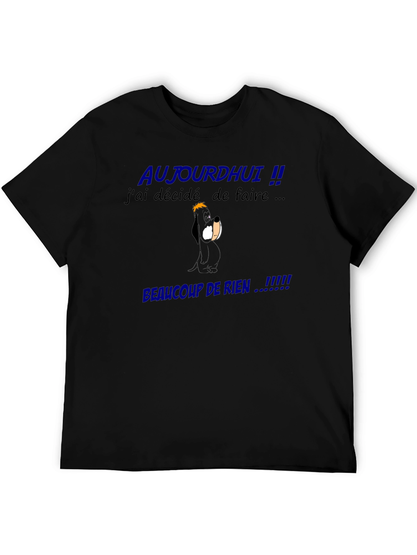 Funny French Slogan Graphic Tee - Beaucoup De Rien!
