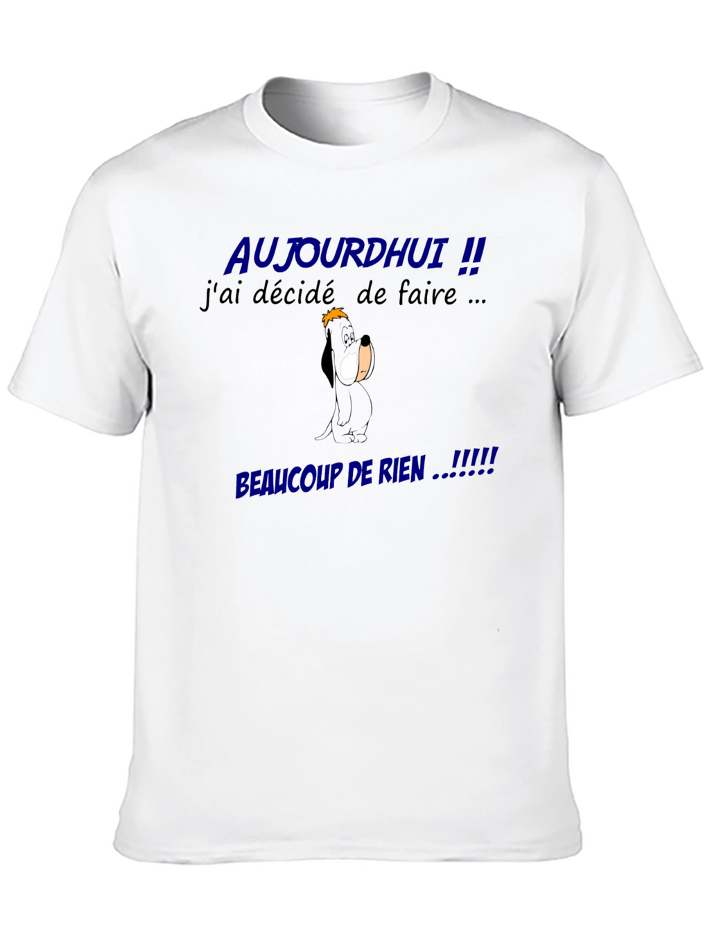 Funny French Slogan Graphic Tee - Beaucoup De Rien!