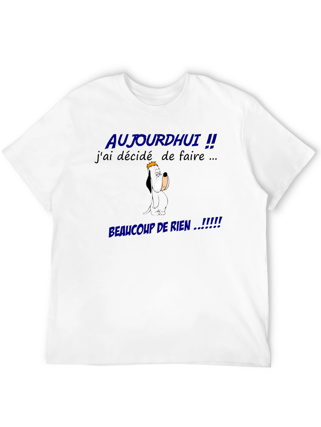 Funny French Slogan Graphic Tee - Beaucoup De Rien!