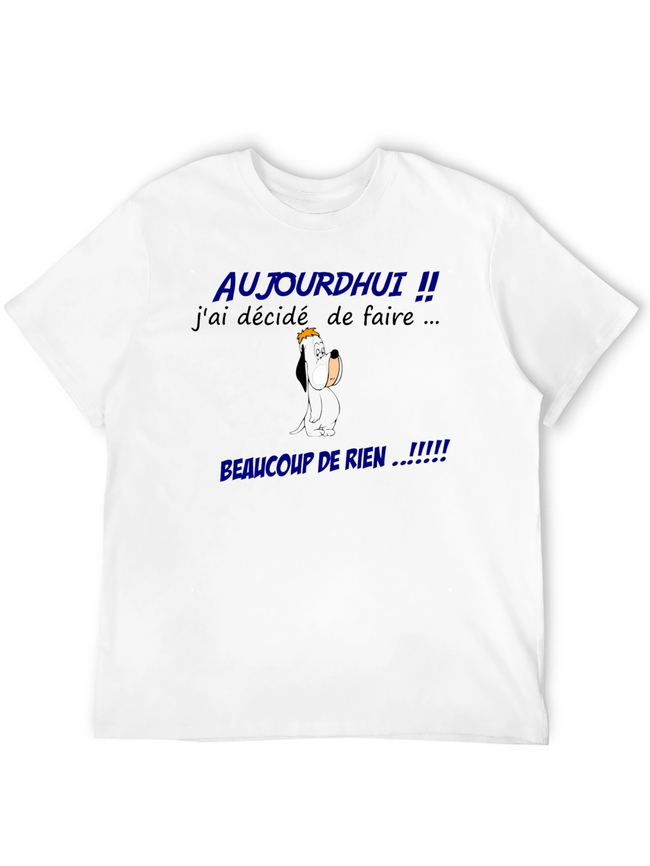 Funny French Slogan Graphic Tee - Beaucoup De Rien!