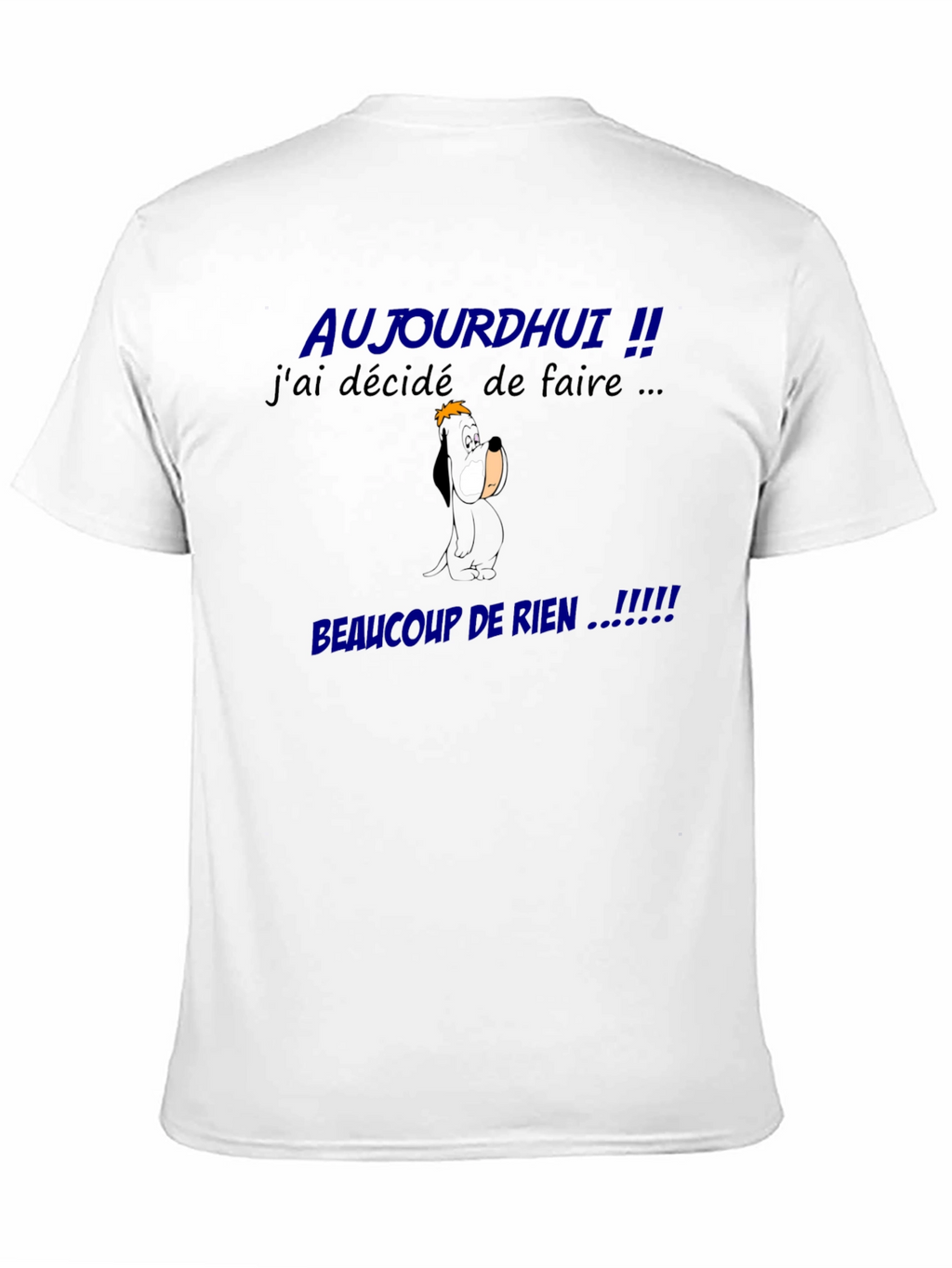Funny French Slogan Graphic Tee - Beaucoup De Rien!