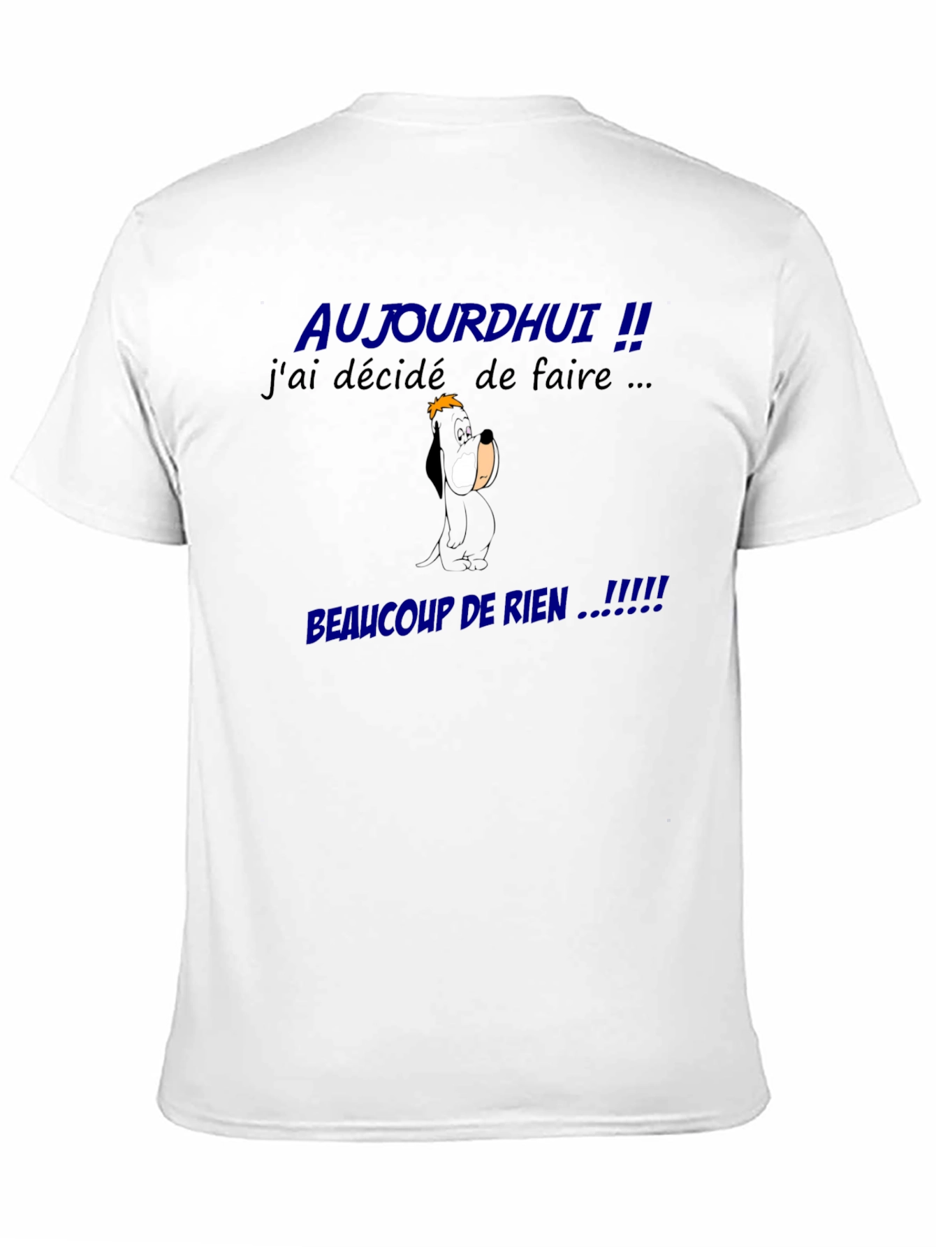 Funny French Slogan Graphic Tee - Beaucoup De Rien!