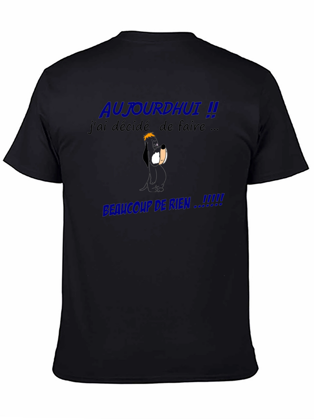 Funny French Slogan Graphic Tee - Beaucoup De Rien!