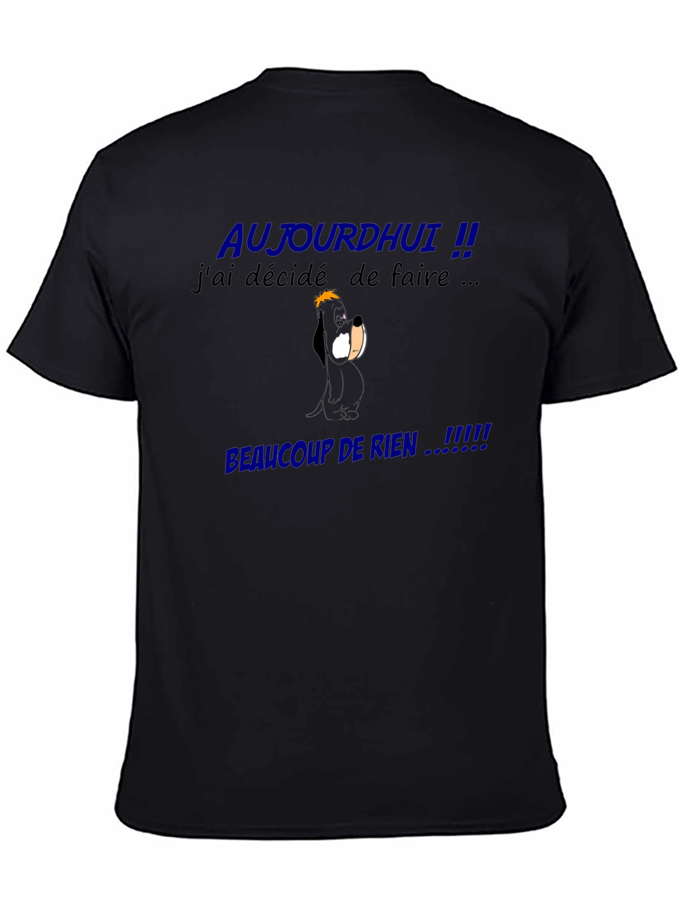 Funny French Slogan Graphic Tee - Beaucoup De Rien!
