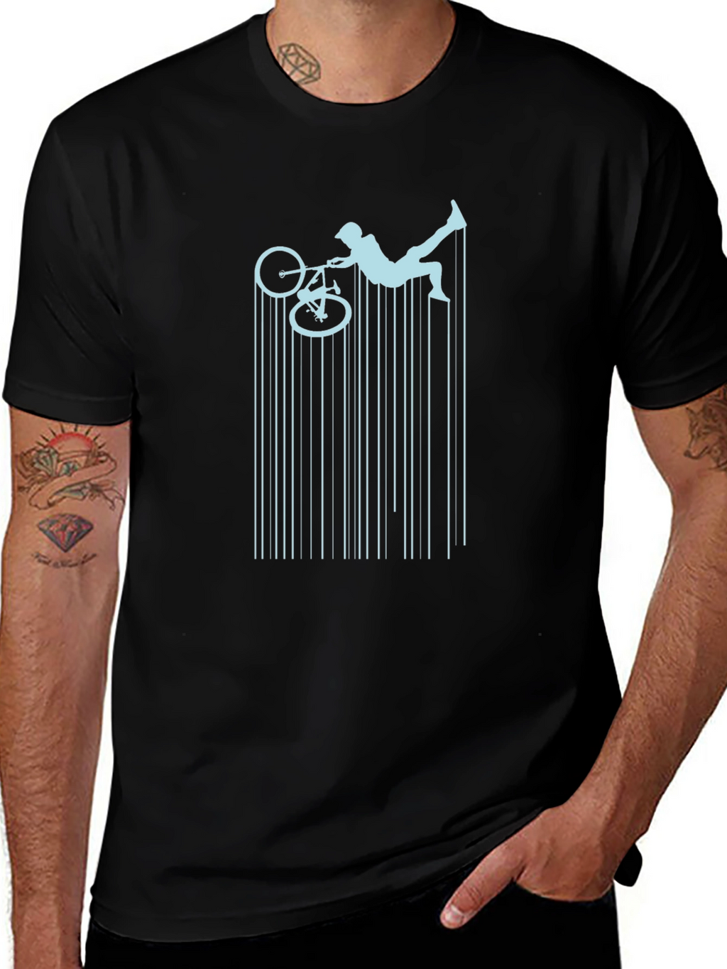 BMX Rider T-Shirt - Black