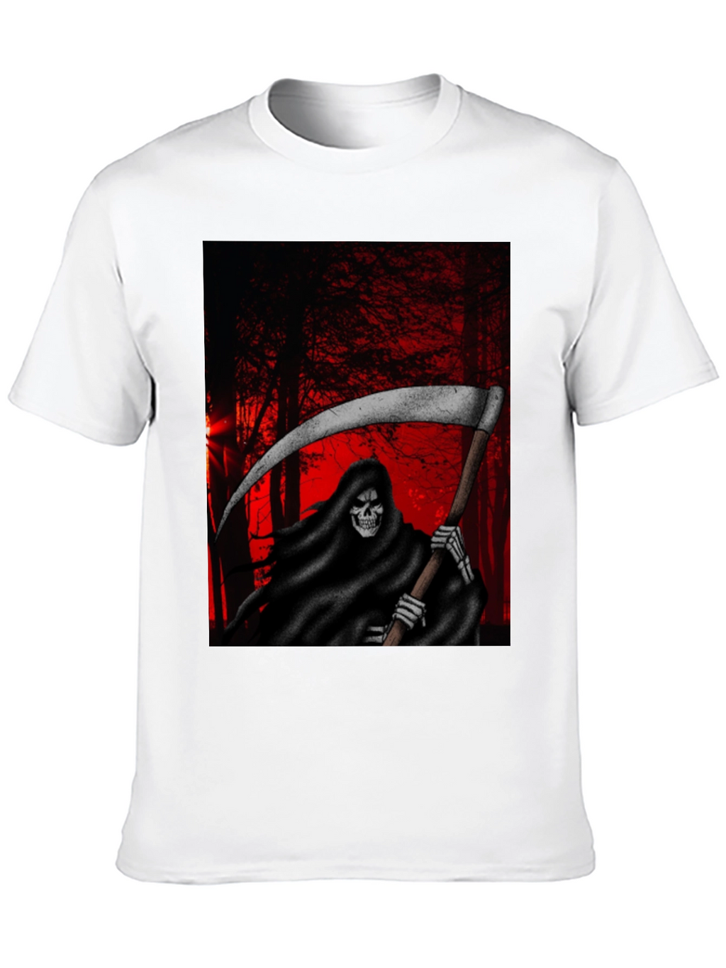 Grim Reaper T-Shirt - Dark Forest Design