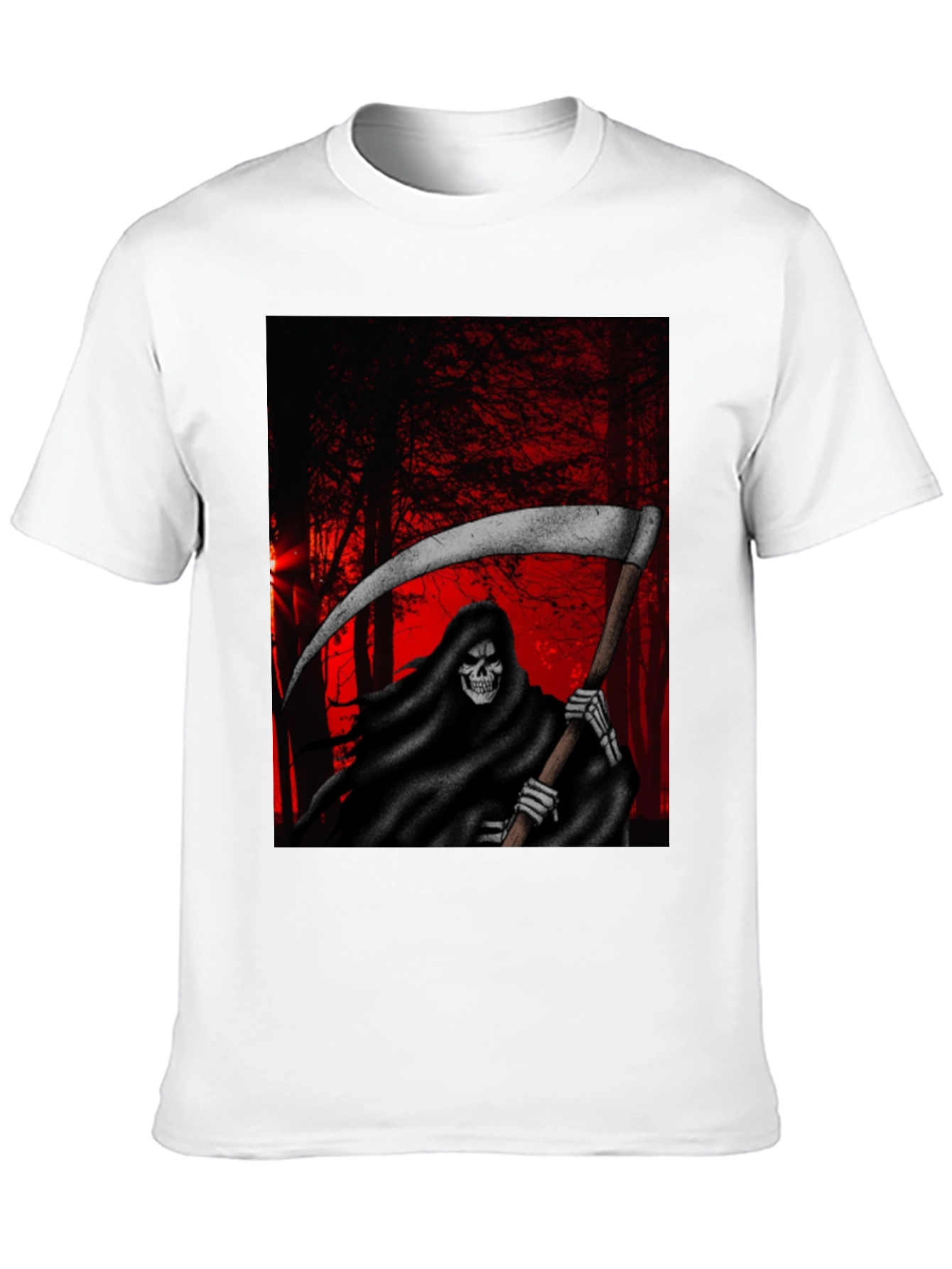 Grim Reaper T-Shirt - Dark Forest Design
