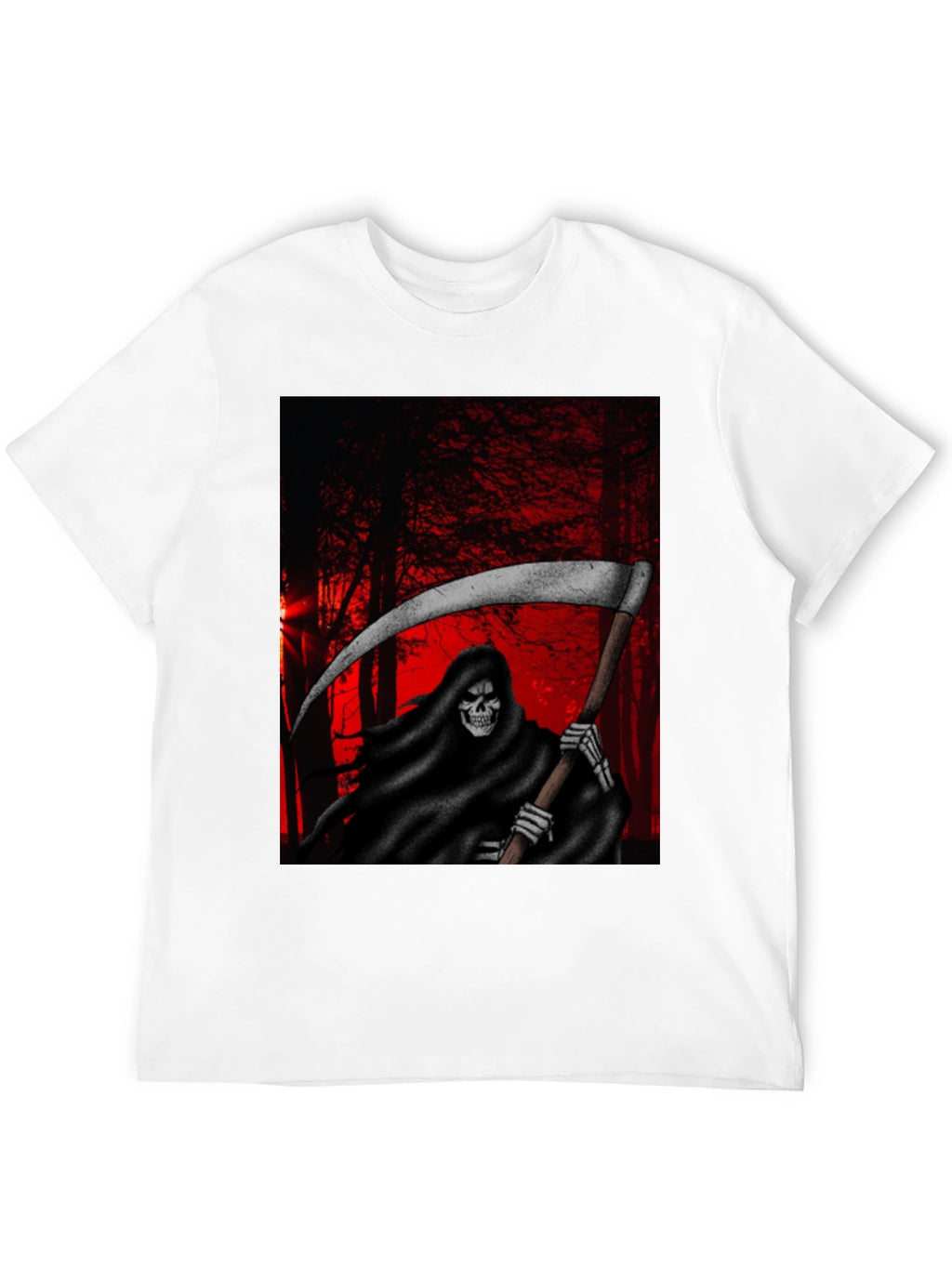 Grim Reaper T-Shirt - Dark Forest Design