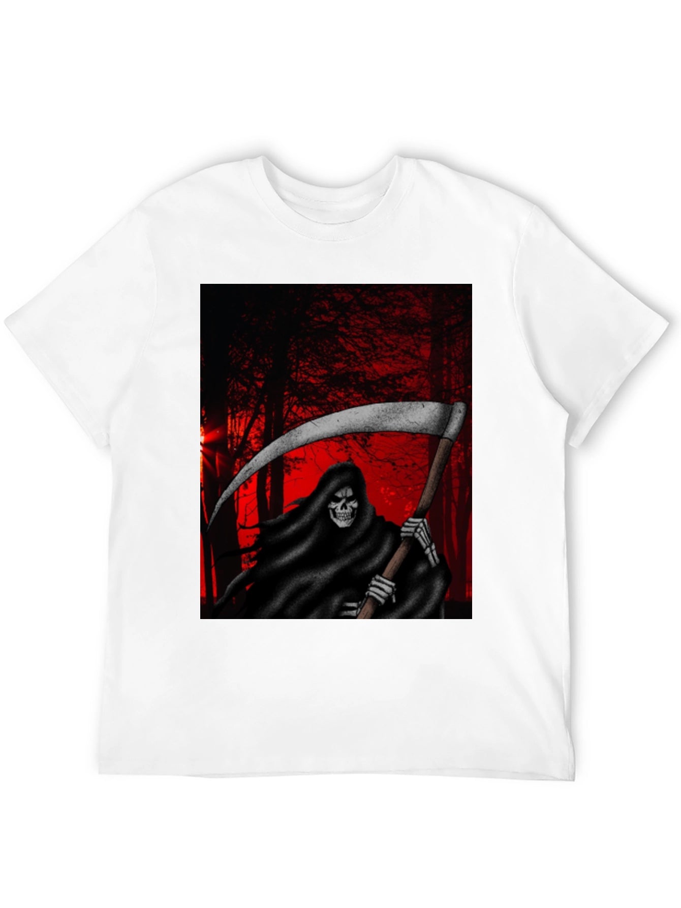 Grim Reaper T-Shirt - Dark Forest Design