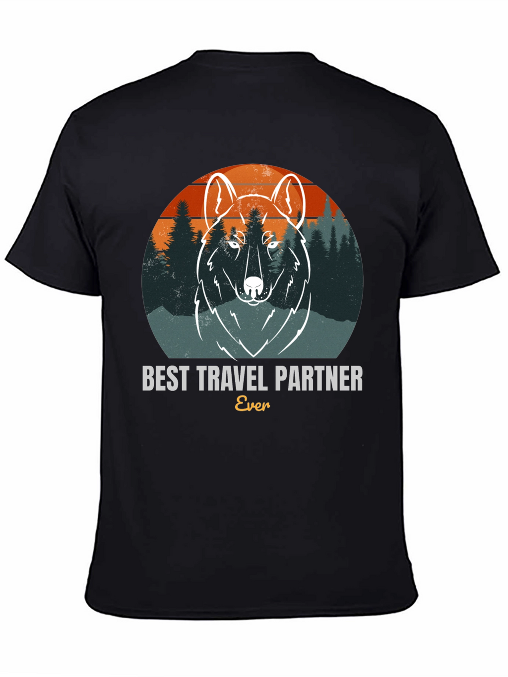 Best Travel Partner Wolf Graphic Tee