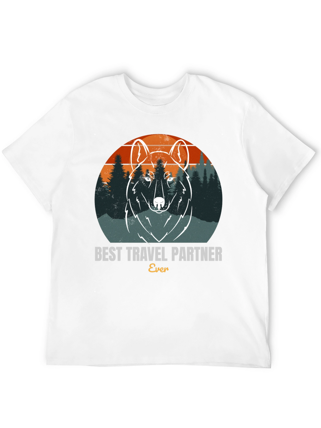 Best Travel Partner Wolf Graphic Tee