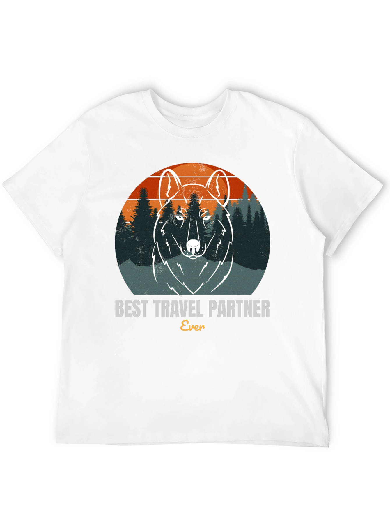 Best Travel Partner Wolf Graphic Tee