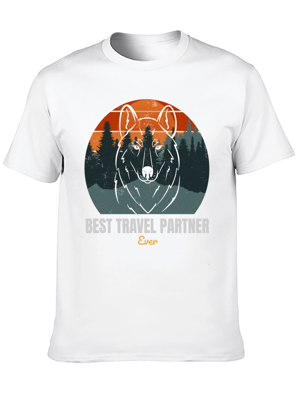 Best Travel Partner Wolf Graphic Tee