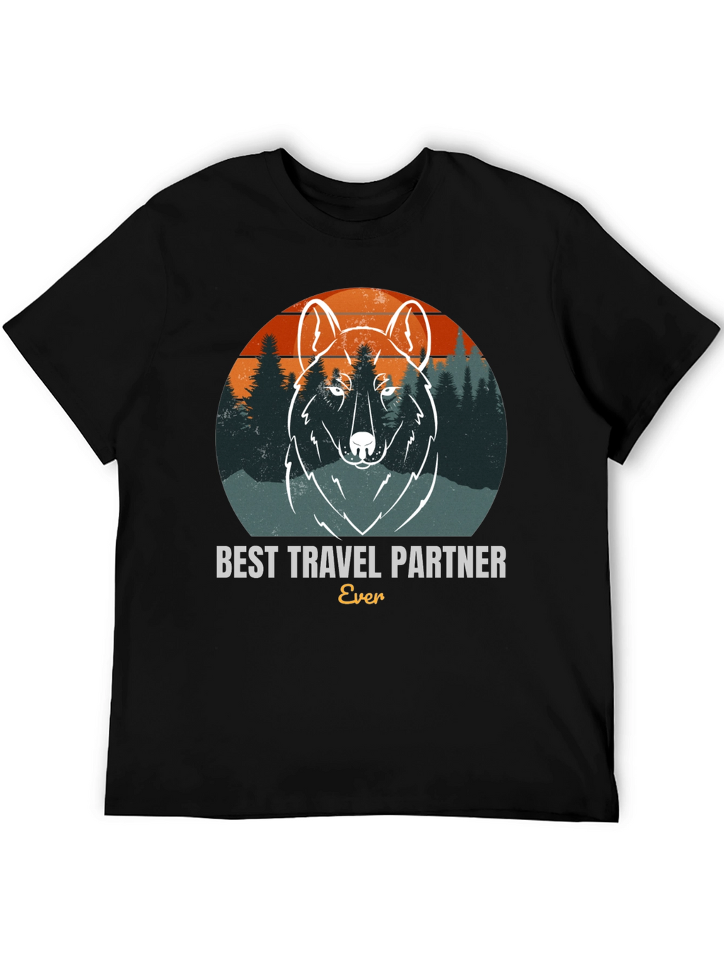 Best Travel Partner Wolf Graphic Tee