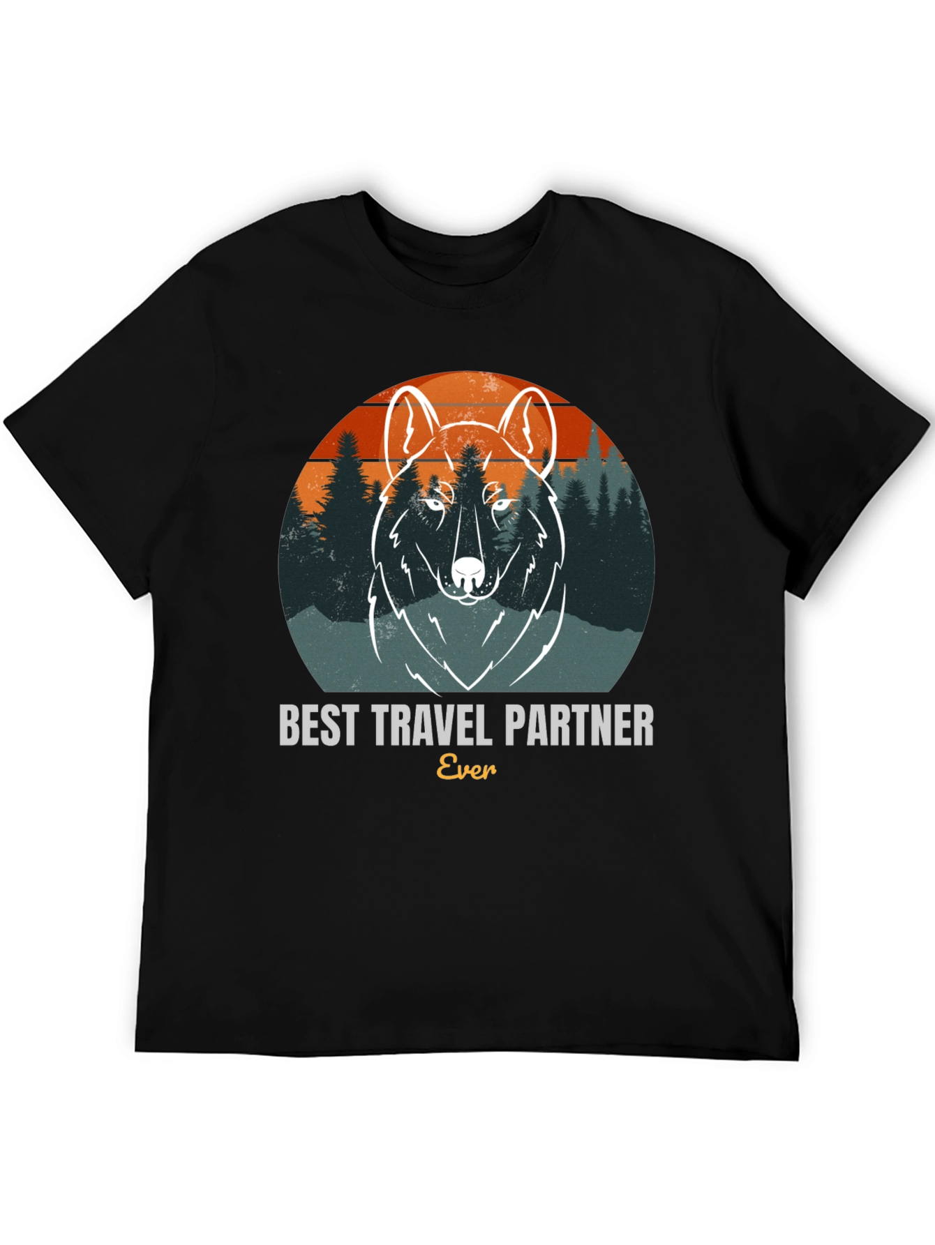 Best Travel Partner Wolf Graphic Tee
