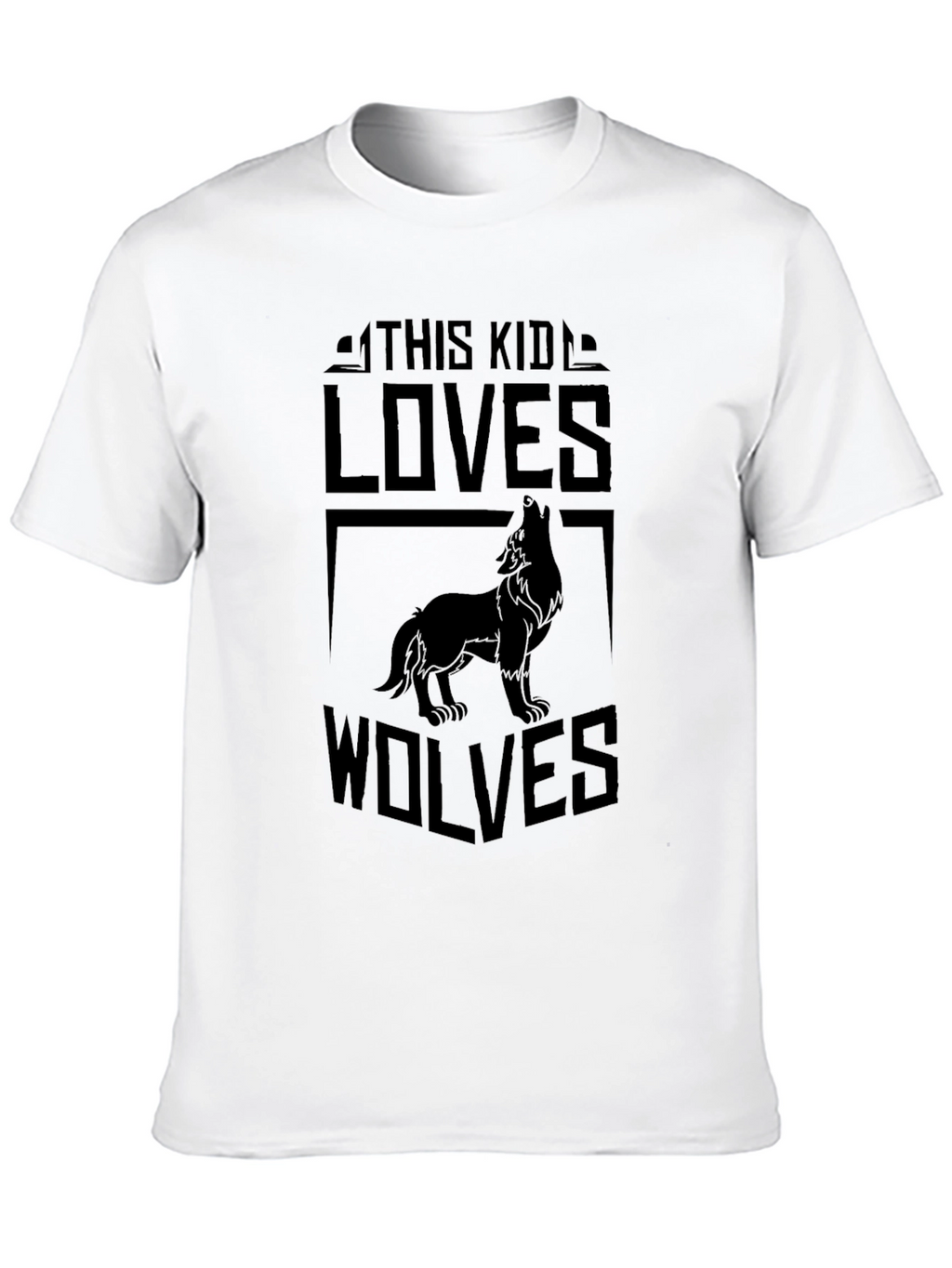 Wolf Lover Black T-Shirt - Unique Design