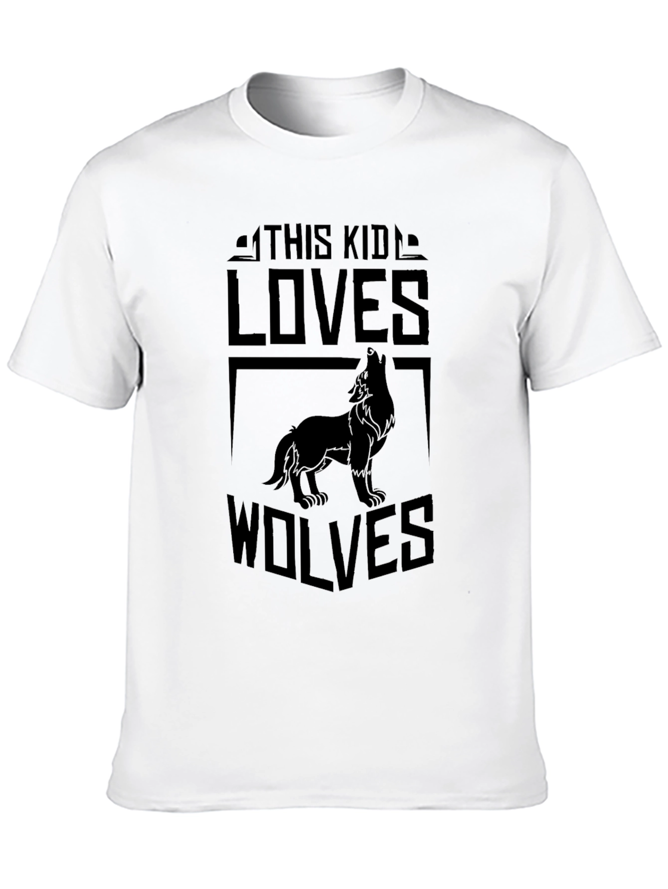 Wolf Lover Black T-Shirt - Unique Design