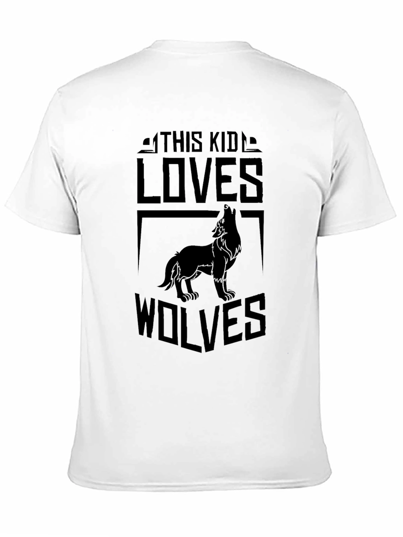 Wolf Lover Black T-Shirt - Unique Design