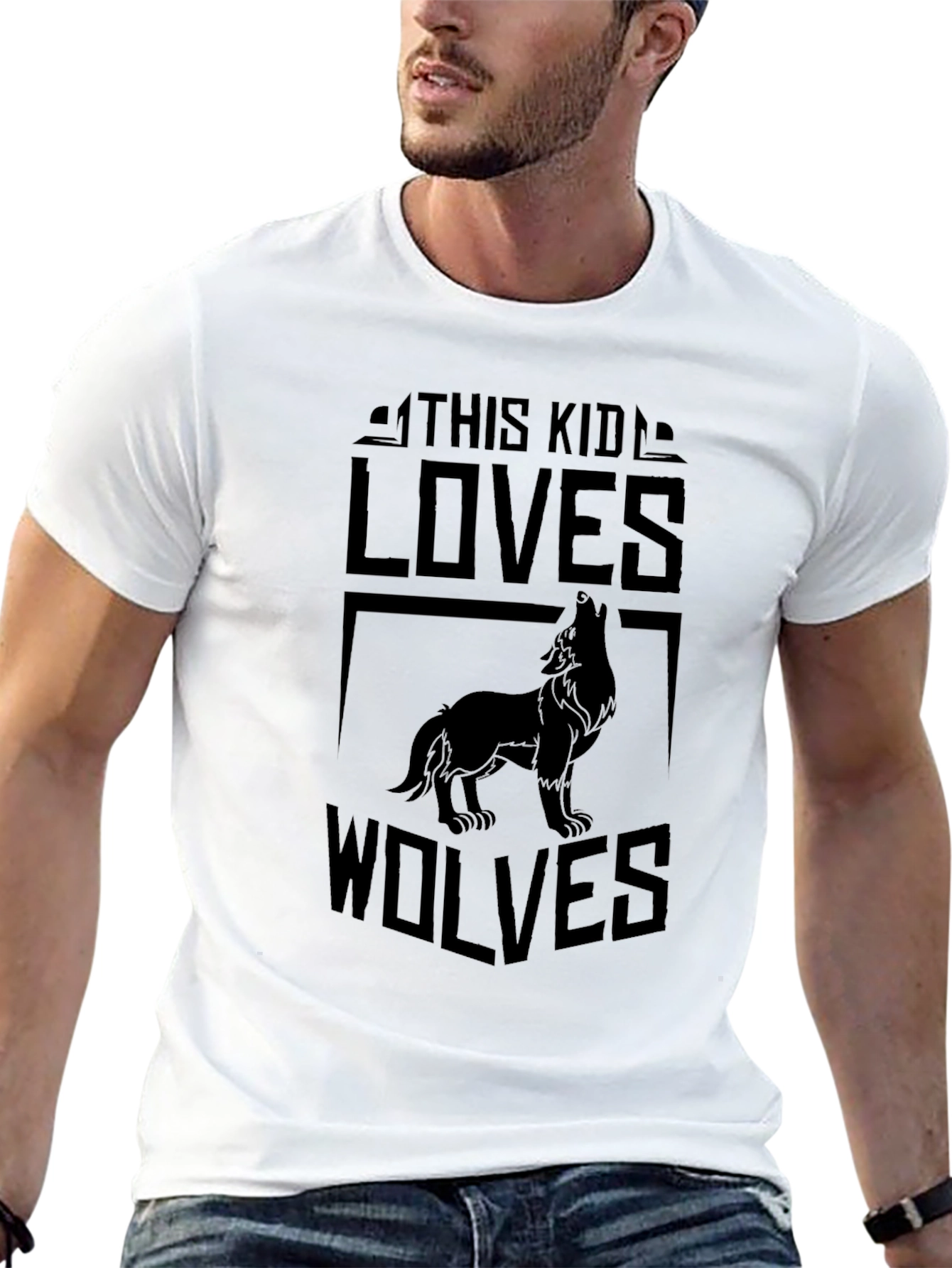 Wolf Lover Black T-Shirt - Unique Design