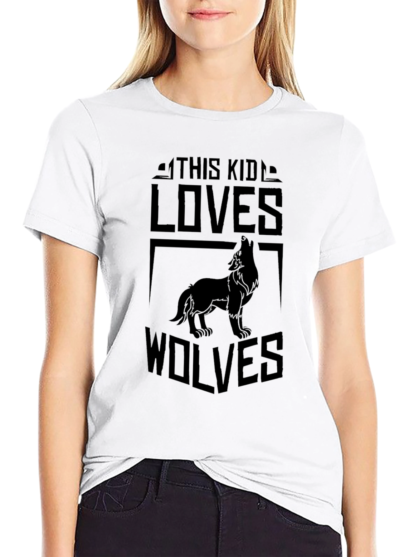 Wolf Lover Black T-Shirt - Unique Design