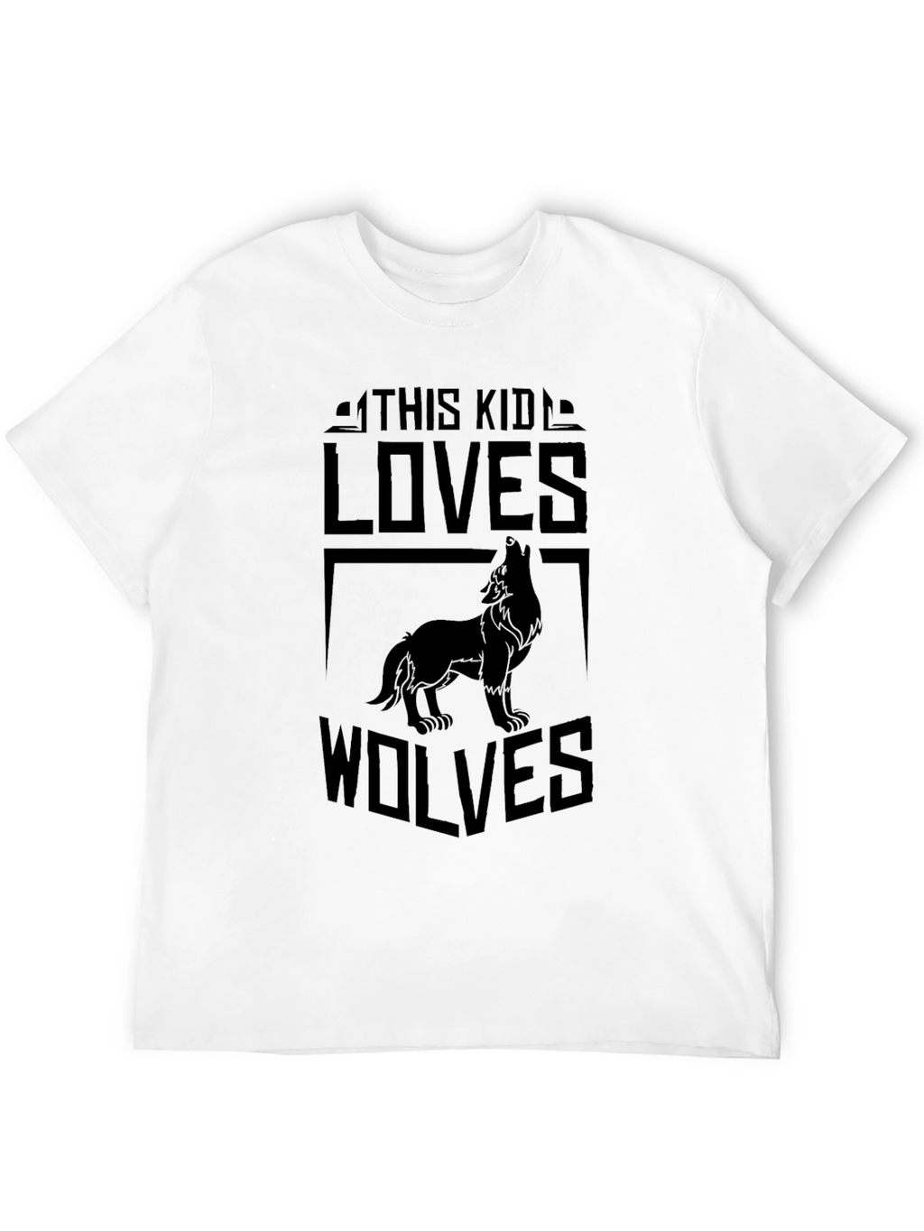 Wolf Lover Black T-Shirt - Unique Design