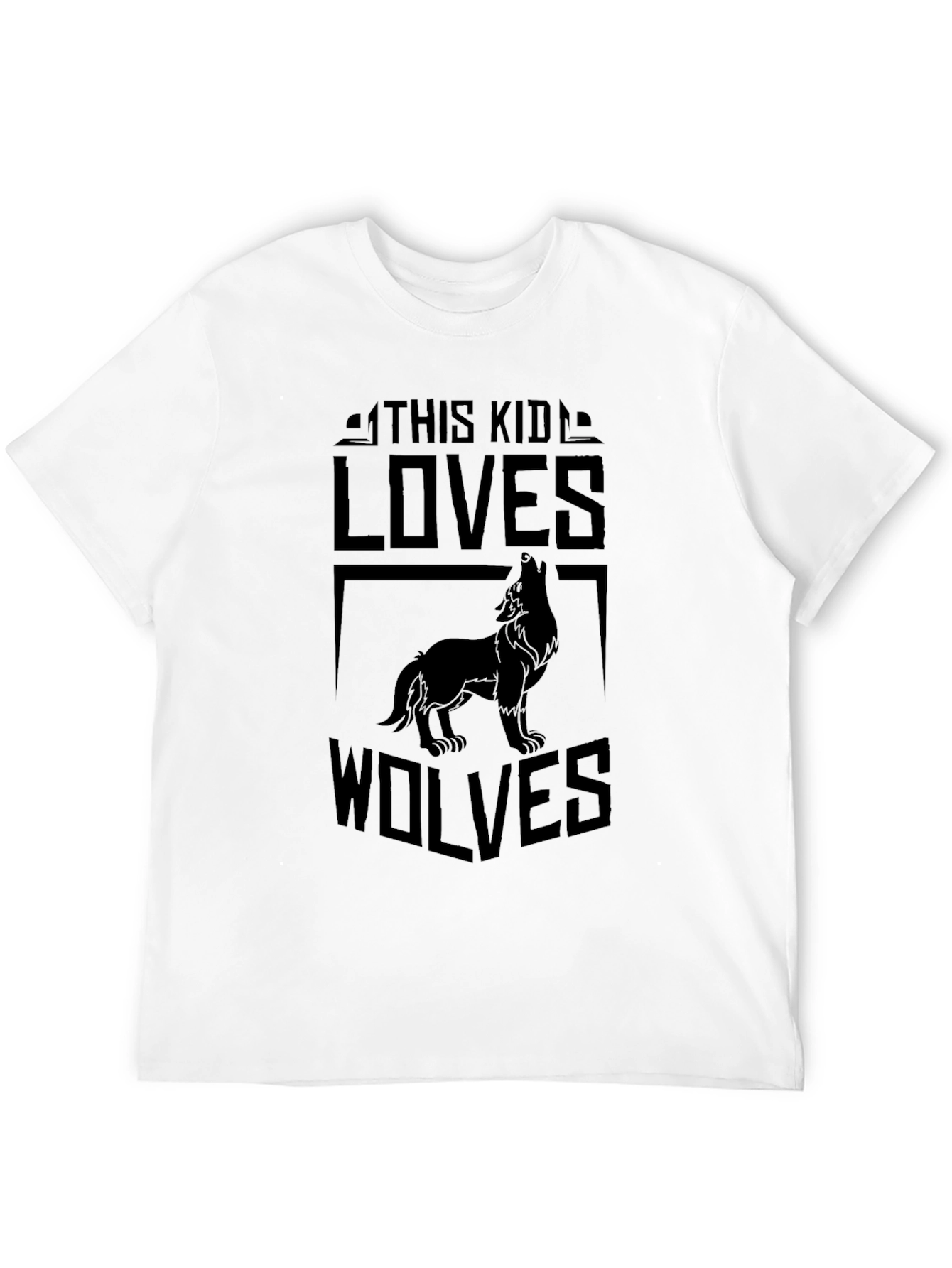 Wolf Lover Black T-Shirt - Unique Design