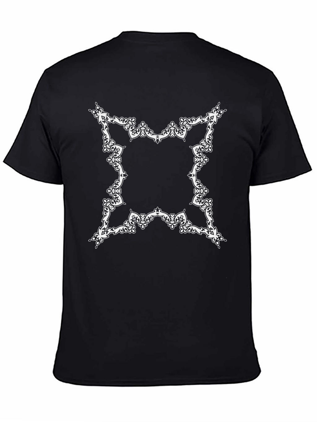 Elegant Ornate Frame Black T-Shirt