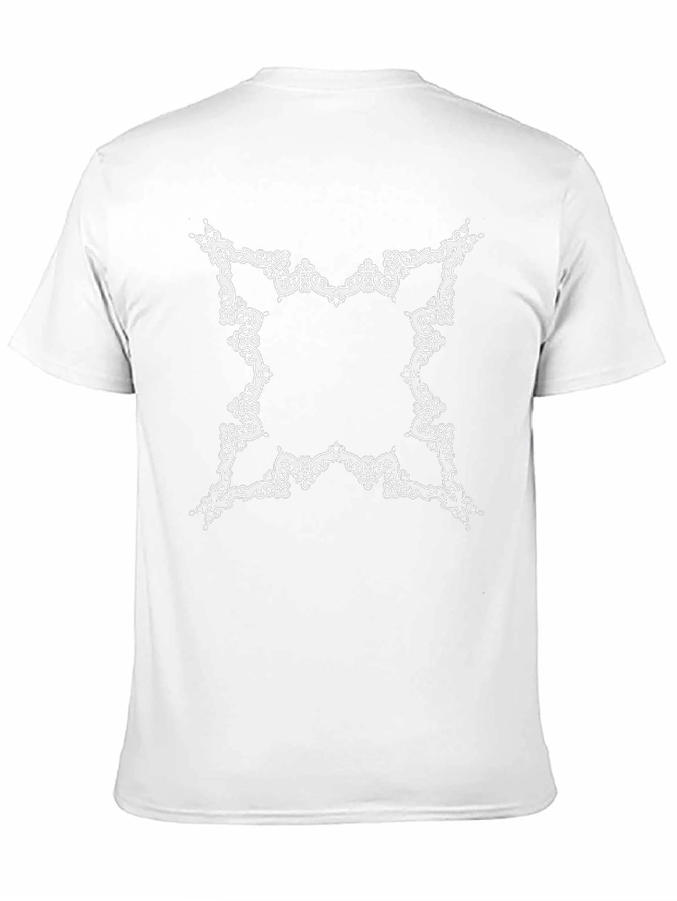 Elegant Ornate Frame Black T-Shirt