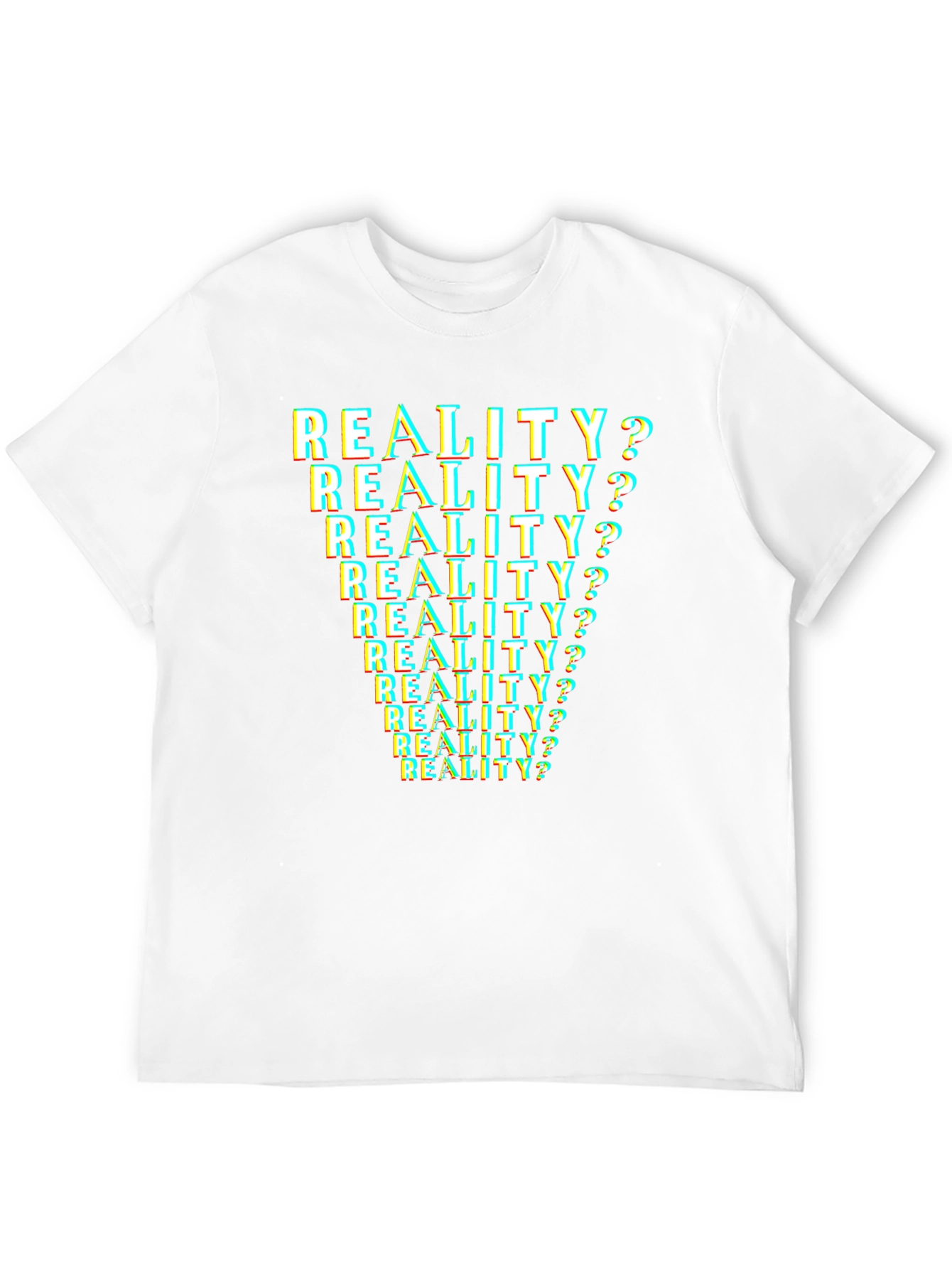 Reality? T-Shirt - Glitch Text Design