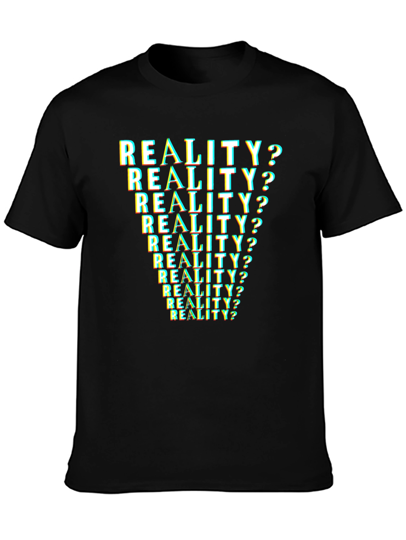 Reality? T-Shirt - Glitch Text Design
