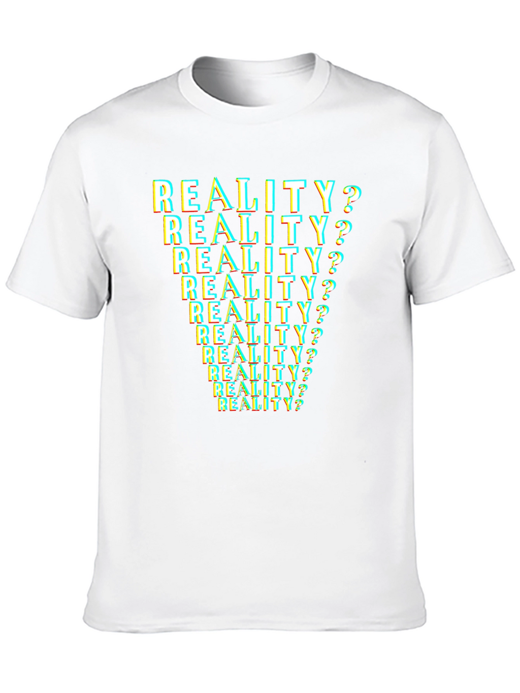Reality? T-Shirt - Glitch Text Design