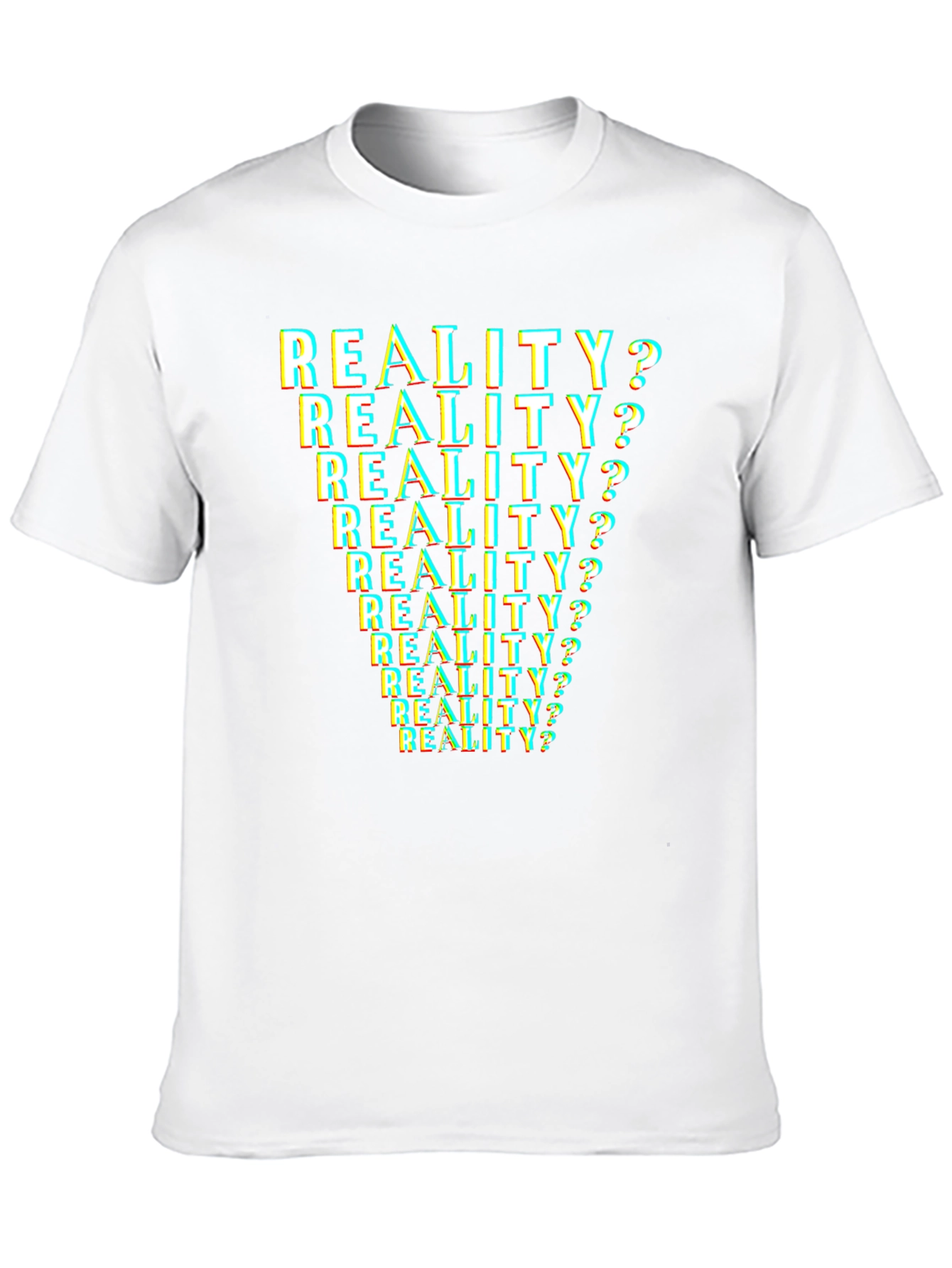 Reality? T-Shirt - Glitch Text Design