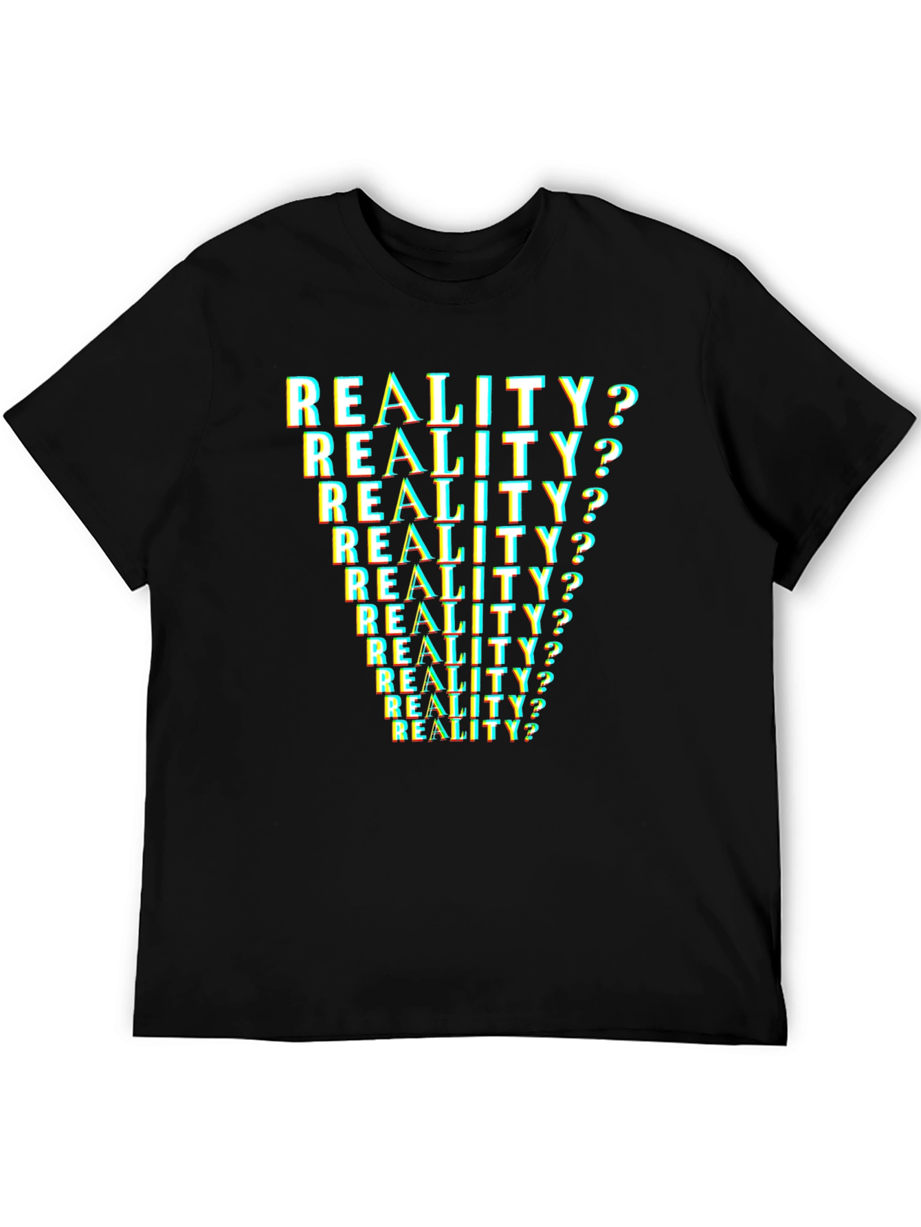 Reality? T-Shirt - Glitch Text Design