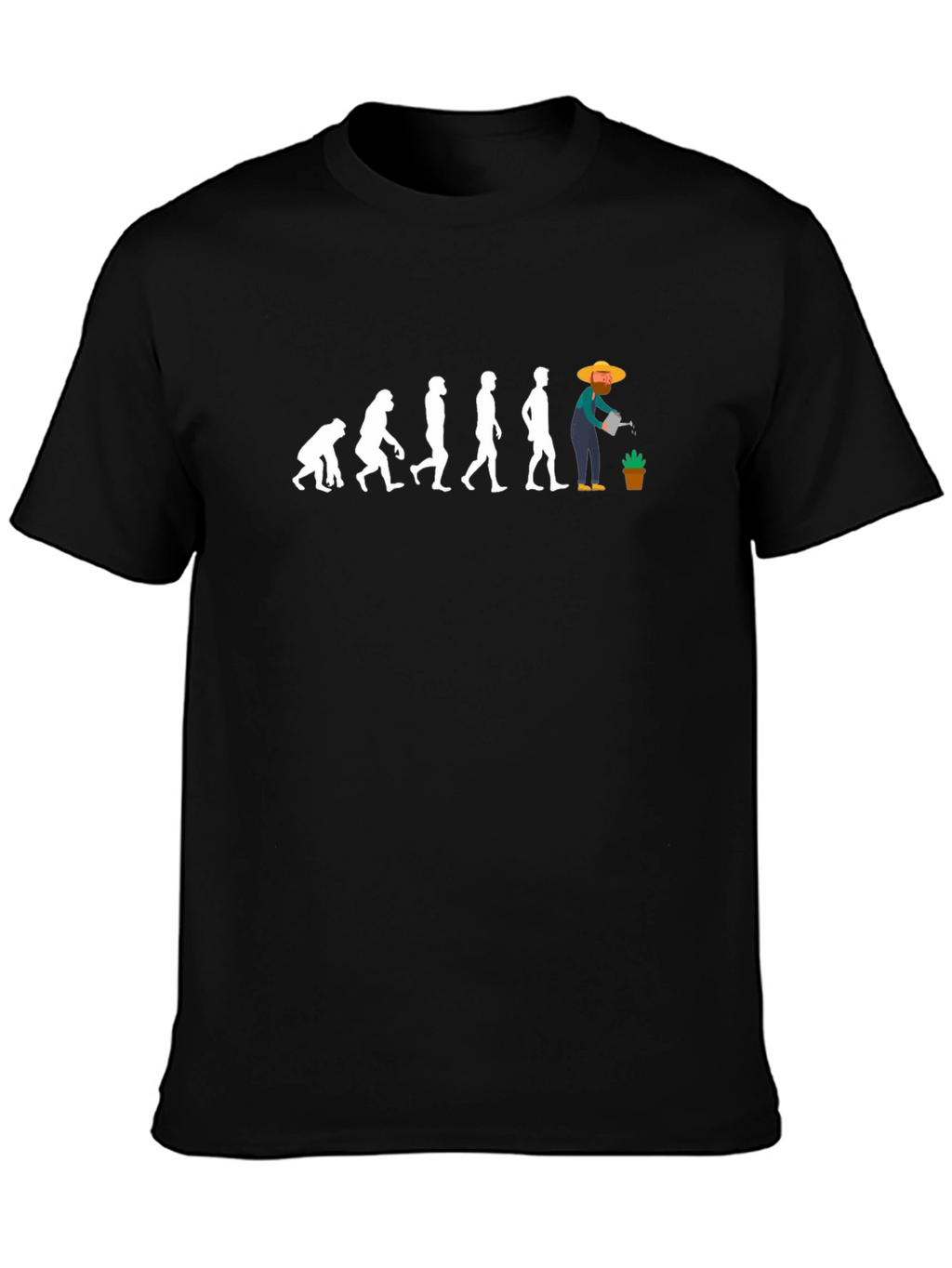 Evolution of Gardener T-Shirt - Black Cotton Tee