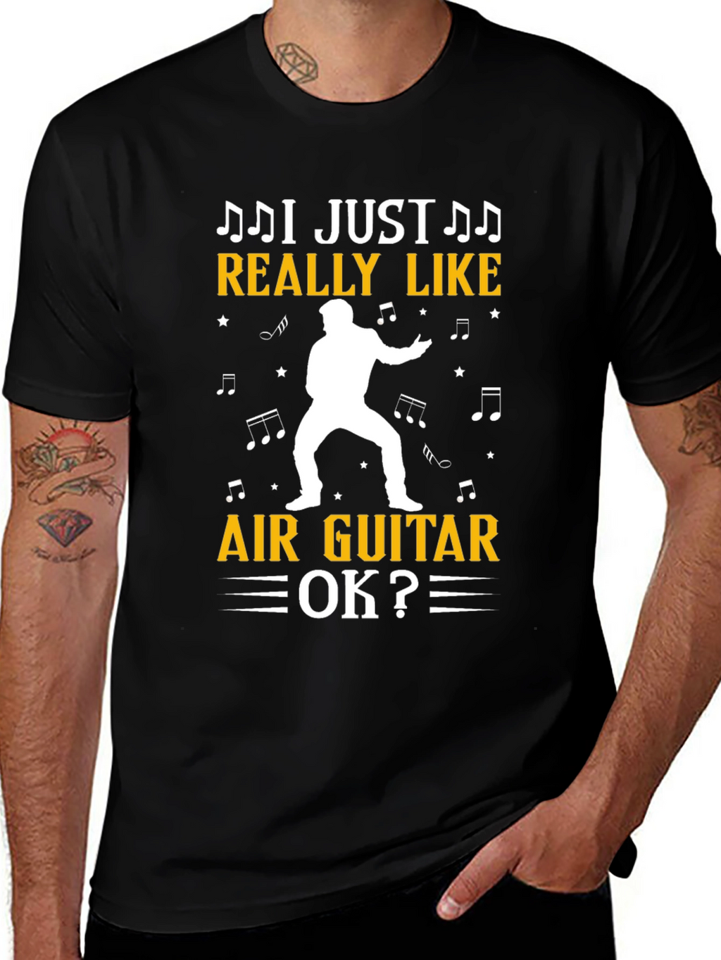 Air Guitar T-Shirt - Music Lover Tee